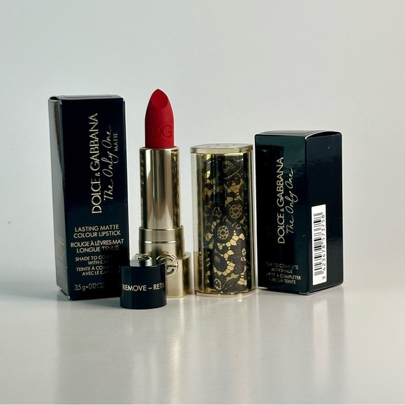 Dolce & Gabbana Other - Dolce & Gabbana The Only One Matte Red Lipstick and Lace Case